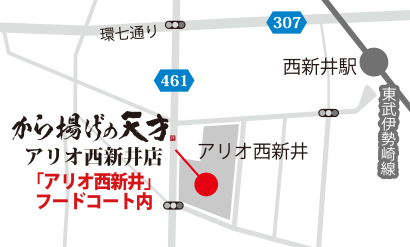 アリオ西新井店地図